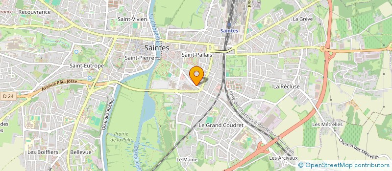 localisation de l'entreprise MADAME ALICE GUILBOT  SAINTES