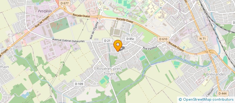 localisation de l'entreprise MADAME ALICE HALLIER  ROSIERES-PRES-TROYES