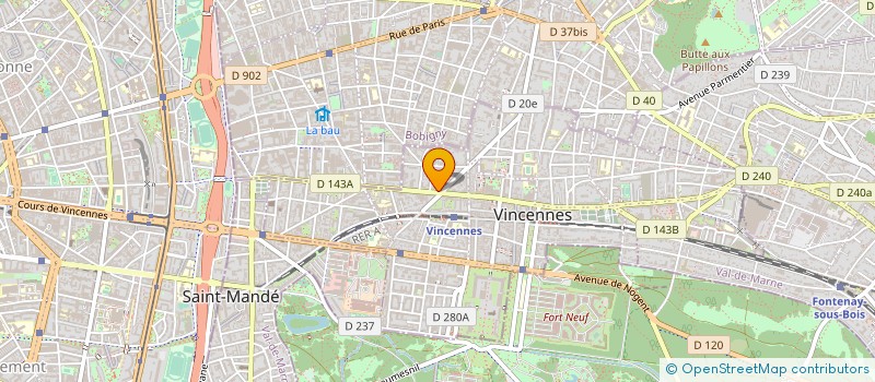 localisation de l'entreprise MADAME ALICE HANCQUART à VINCENNES