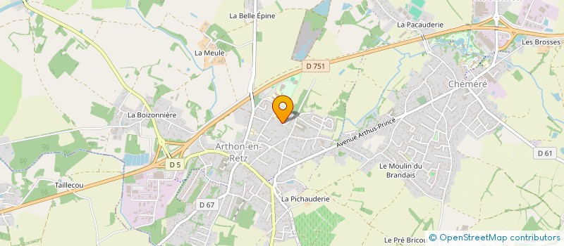 localisation de l'entreprise MADAME ALICE HANOT  CHAUMES-EN-RETZ