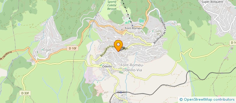 localisation de l'entreprise MADAME ALICE HARDELIN  FONT-ROMEU-ODEILLO-VIA