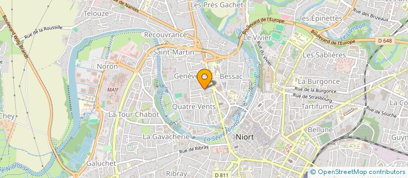 localisation de l'entreprise MADAME ALICE HENNO à NIORT
