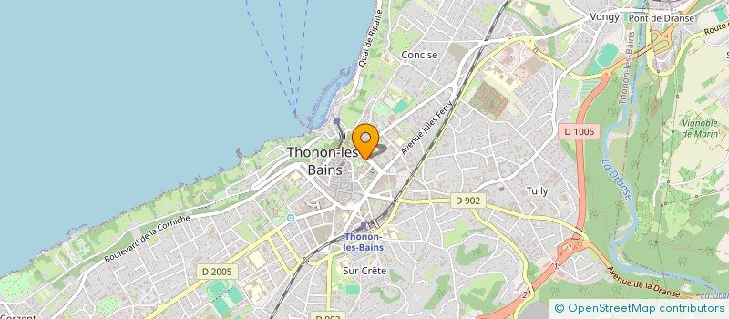 localisation de l'entreprise MADAME ALICE HOUSSIN à THONON-LES-BAINS