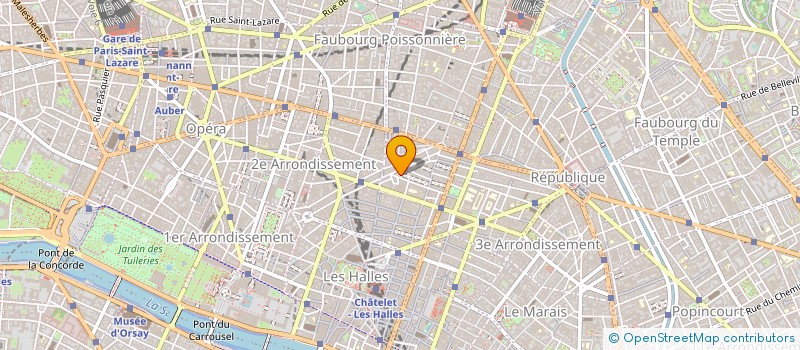 localisation de l'entreprise MADAME ALICE HUBERT à PARIS