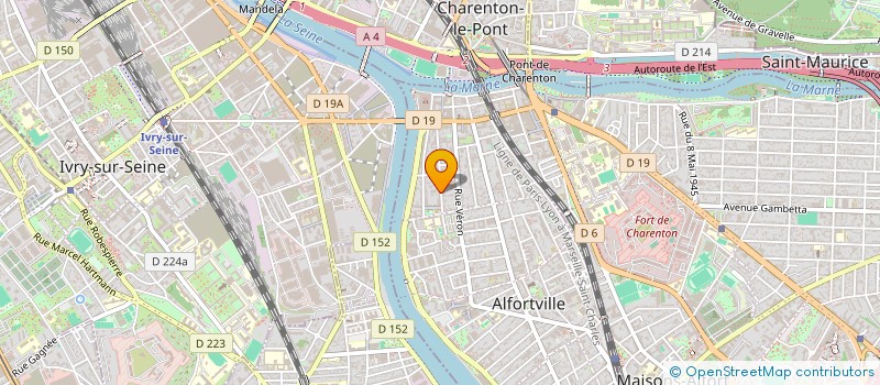 localisation de l'entreprise MADAME ALICE HURAULT à ALFORTVILLE