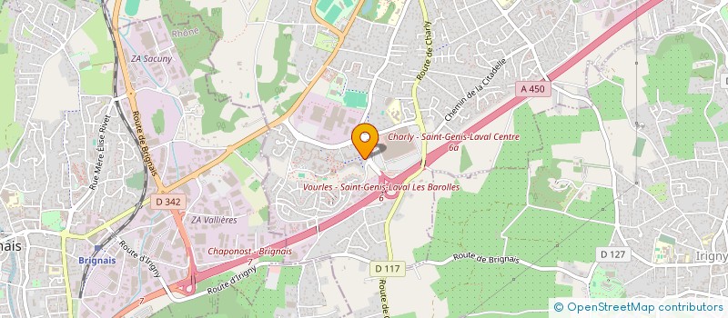 localisation de l'entreprise MADAME ALICE ISNARD à SAINT-GENIS-LAVAL