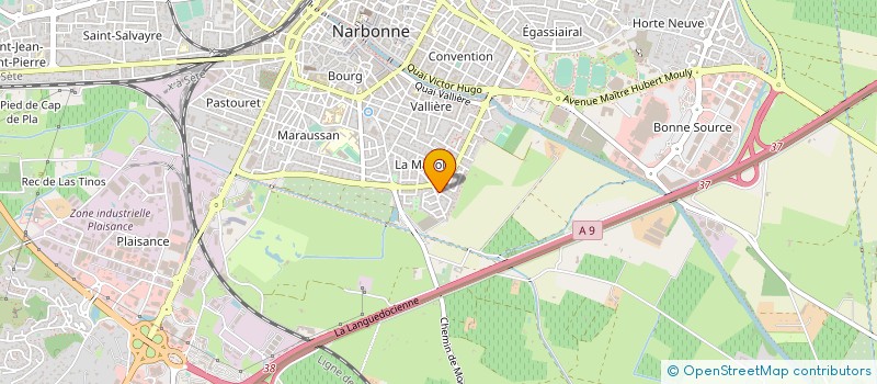 localisation de l'entreprise MADAME ALICE JACQUET-LAGREZE  NARBONNE