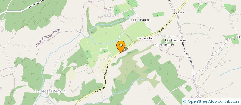 localisation de l'entreprise MADAME ALICE JEHANNE  LE MESNIL-SIMON