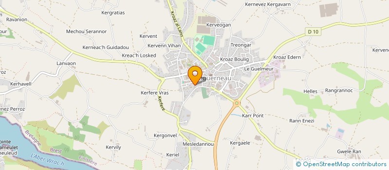 localisation de l'entreprise MADAME ALICE JOLY à PLOUGUERNEAU