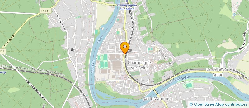 localisation de l'entreprise MADAME ALICE JOMIER  CHAMPAGNE-SUR-SEINE