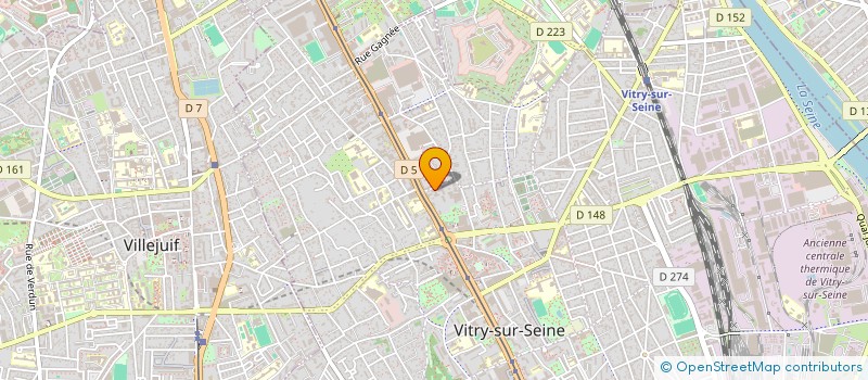 localisation de l'entreprise MADAME ALICE JOSETTE KIGNOUMBI KIA MBOUNGOU  VITRY-SUR-SEINE