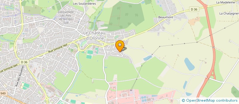 localisation de l'entreprise MADAME ALICE JOUBERT  LES SABLES-D'OLONNE