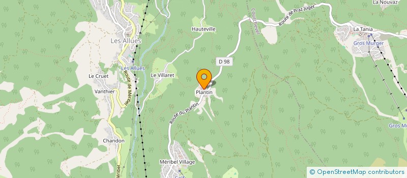 localisation de l'entreprise MADAME ALICE JOURNOUD  LES ALLUES