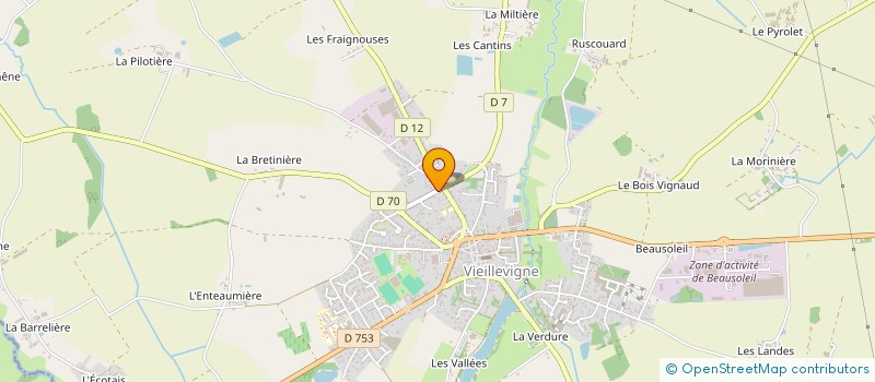 localisation de l'entreprise MADAME ALICE JOYEAU  VIEILLEVIGNE