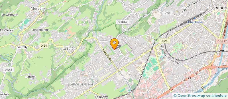 localisation de l'entreprise MADAME ALICE JUGAND  GILLY-SUR-ISERE