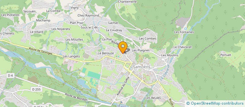 localisation de l'entreprise MADAME ALICE KLACK  SAMOENS