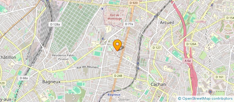 localisation de l'entreprise MADAME ALICE KOUAKOU  BAGNEUX