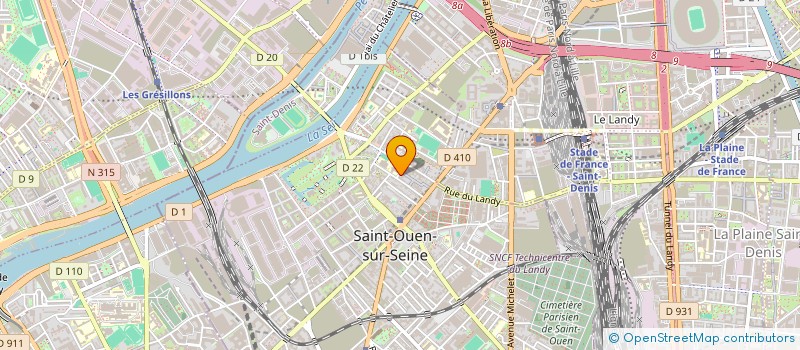 localisation de l'entreprise MADAME ALICE KRESSMANN à SAINT-OUEN-SUR-SEINE