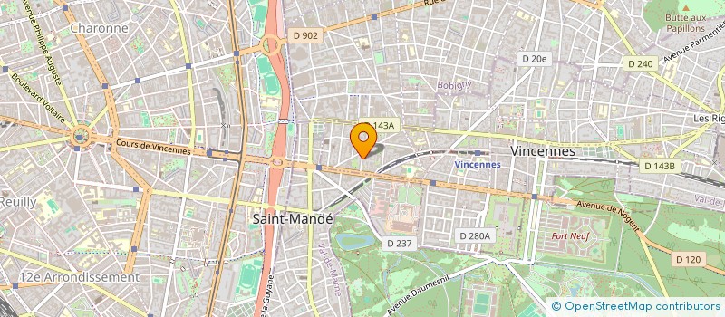 localisation de l'entreprise MADAME ALICE LACROIX  VINCENNES