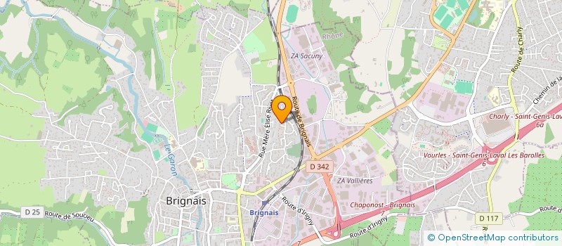 localisation de l'entreprise MADAME ALICE LAGABBE  BRIGNAIS