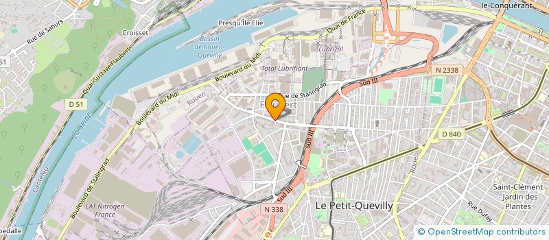 localisation de l'entreprise MADAME ALICE LAMBA MATEMBE  LE PETIT-QUEVILLY