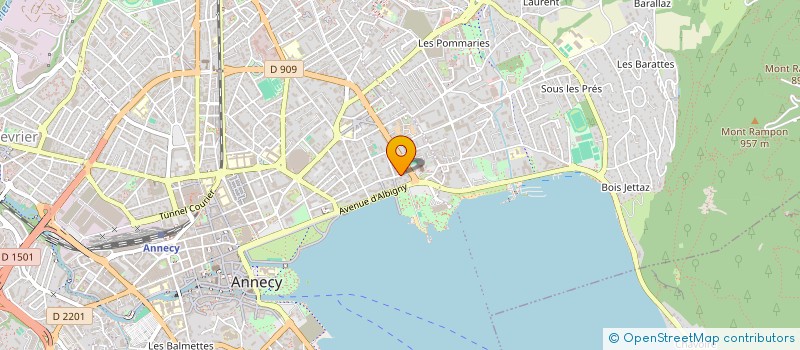 localisation de l'entreprise MADAME ALICE LAMBERT à ANNECY