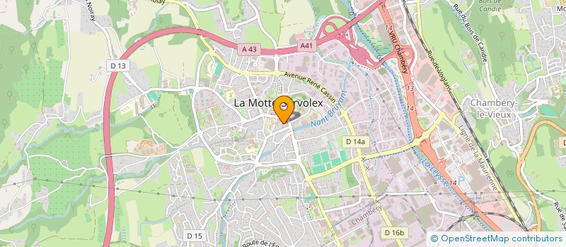 localisation de l'entreprise MADAME ALICE LAPERRIERE  LA MOTTE-SERVOLEX