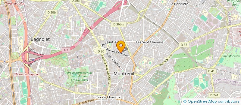 localisation de l'entreprise MADAME ALICE LARY  MONTREUIL