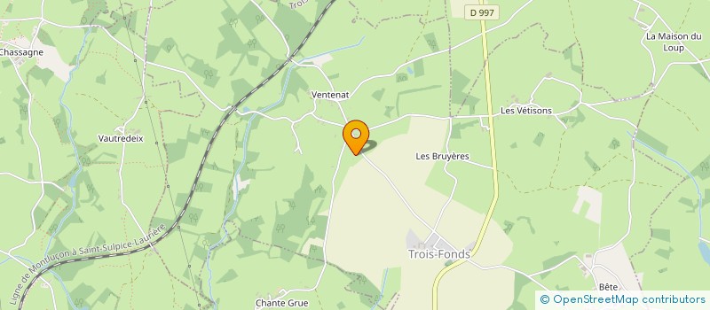 localisation de l'entreprise MADAME ALICE LASALLE à TROIS-FONDS