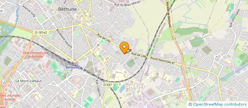 localisation de l'entreprise MADAME ALICE LE BARBU à BETHUNE