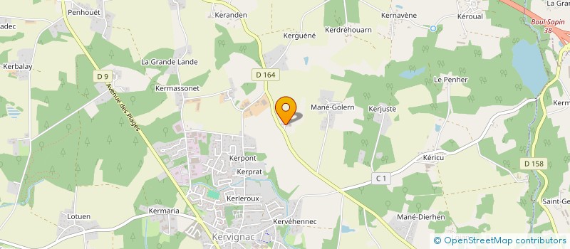 localisation de l'entreprise MADAME ALICE LE HOUE à KERVIGNAC