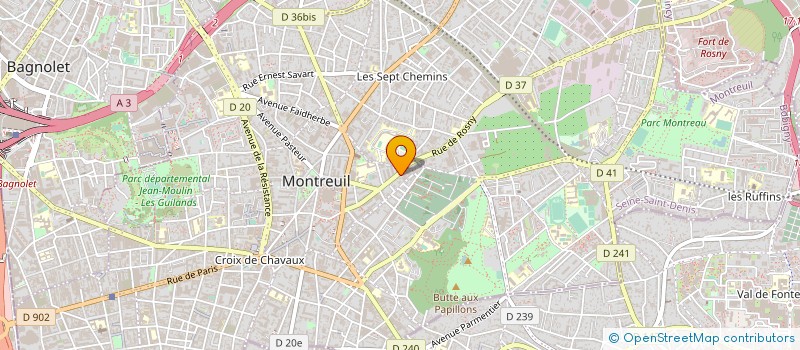 localisation de l'entreprise MADAME ALICE LE MEHAUTE à MONTREUIL
