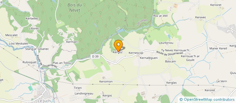 localisation de l'entreprise MADAME ALICE LE QUELLEC  PLOGONNEC