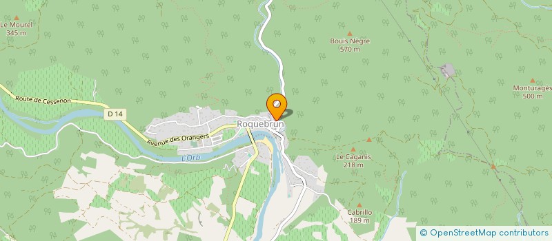 localisation de l'entreprise MADAME ALICE LEBIGRE  ROQUEBRUN