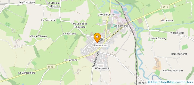 localisation de l'entreprise MADAME ALICE LEBLOND  CERENCES