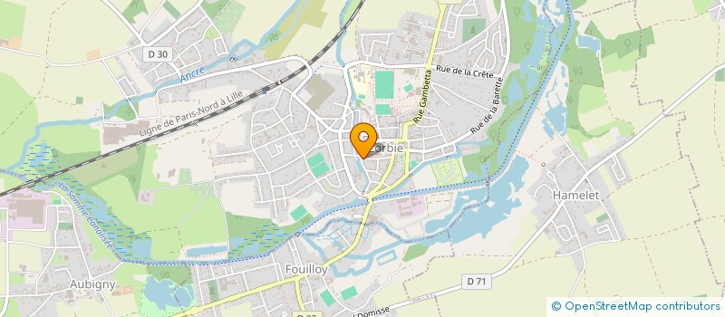 localisation de l'entreprise MADAME ALICE LEBLOND à CORBIE