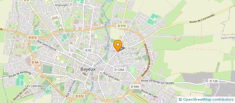 localisation de l'entreprise MADAME ALICE LEBRETON  SAINT-VIGOR-LE-GRAND