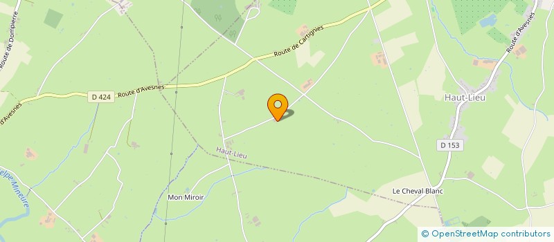 localisation de l'entreprise MADAME ALICE LECLERE  HAUT-LIEU