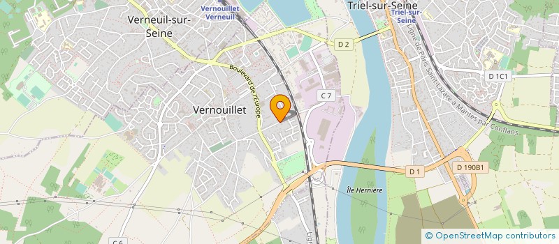 localisation de l'entreprise MADAME ALICE LEDUC à VERNOUILLET