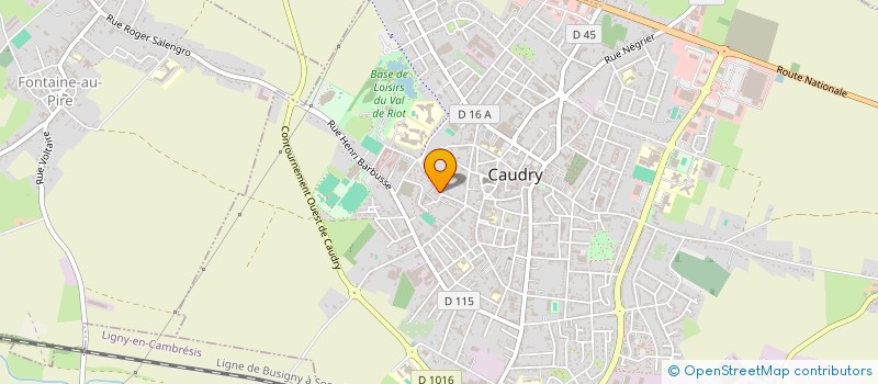 localisation de l'entreprise MADAME ALICE LEFEBVRE  CAUDRY