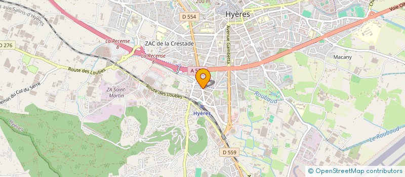 localisation de l'entreprise MADAME ALICE LEFORESTIER  HYERES