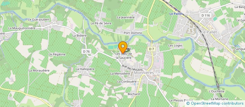 localisation de l'entreprise MADAME ALICE LEGENDRE  MONNIERES