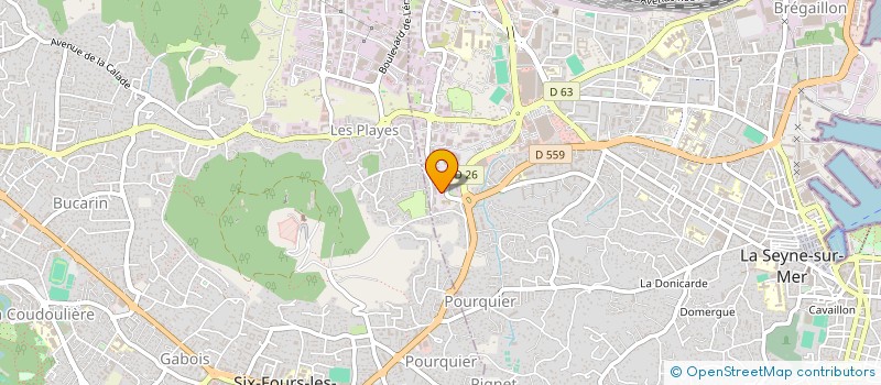 localisation de l'entreprise MADAME ALICE LEININGER  LA SEYNE-SUR-MER