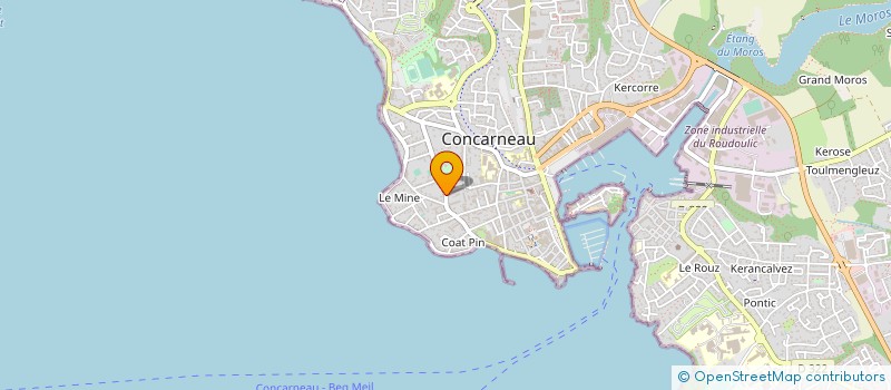 localisation de l'entreprise MADAME ALICE LELOUP à CONCARNEAU