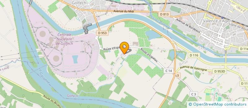 localisation de l'entreprise MADAME ALICE LETONDEUR  GOLFECH