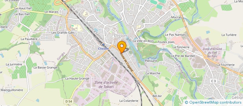 localisation de l'entreprise MADAME ALICE LEURET à CLISSON