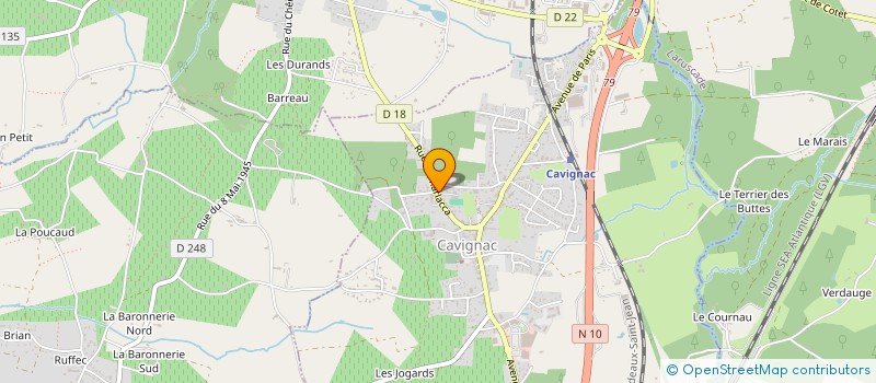 localisation de l'entreprise MADAME ALICE LOBATO  CAVIGNAC