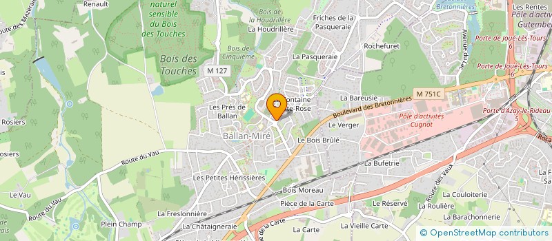 localisation de l'entreprise MADAME ALICE MADO LOUISE BENOIT  BALLAN-MIRE