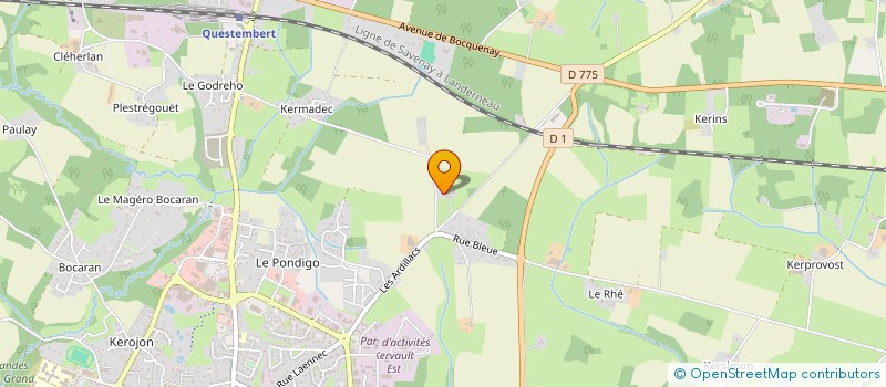 localisation de l'entreprise MADAME ALICE MADOUAS  QUESTEMBERT