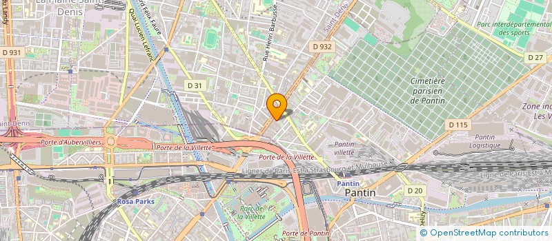 localisation de l'entreprise MADAME ALICE MALONGA BISSILA  PANTIN